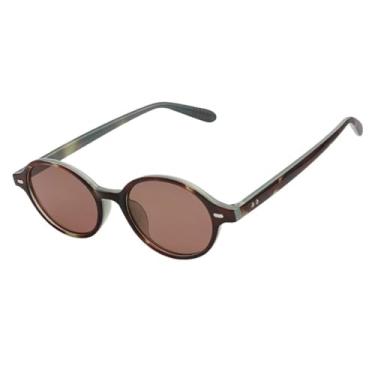 Imagem de Óculos de Sol Oval Premium Blogueira Virginia Classico Tendencia UV400 Unisex Feminino Masculino - Modelo Kyle - Cacife Brand (Animal Print Cinza)