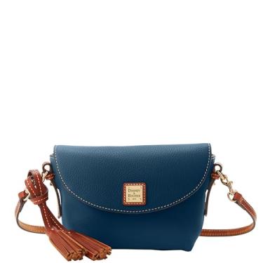 Imagem de Dooney & Bourke Bolsa de mão, bolsa transversal de grão de seixo | Preto e preto, Azul-escuro, One Size