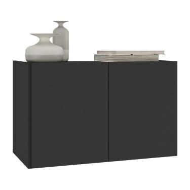 Imagem de Aparador Buffet Suspenso 2 Portas Multimóveis Mp8000 Preto Preto