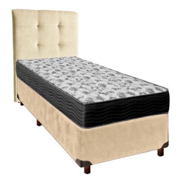 Imagem de Kit Cama Box + Cabeceira + Colchão Solteiro D33 - Iso100 - Ortobom