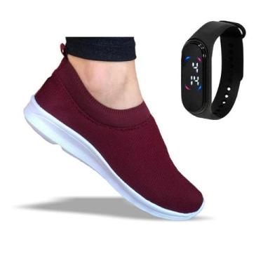 Imagem de Tênis Comfort Meia Casual Feminino Masculino Macio Leve Calce Fácil Or