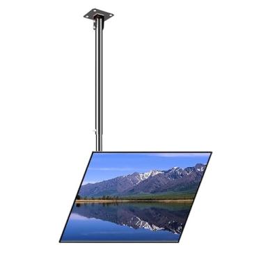 Imagem de FENOKD Suporte de TV de teto ajustável - Suporte de montagem de TV para teto, serve na maioria das telas LED de 32 a 70 polegadas, máx. 600 x 400 mm, suporte de montagem de TV de teto fácil de montar