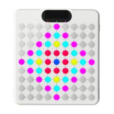 Imagem de BEBESIRI Kids Electronic Board Game with 14 Built-in Games, Five-in-a-Row, Four-in-a-Row, Tic-Tac-Toe & Reversal. Portable for Travel, Parties & Birthdays (White)