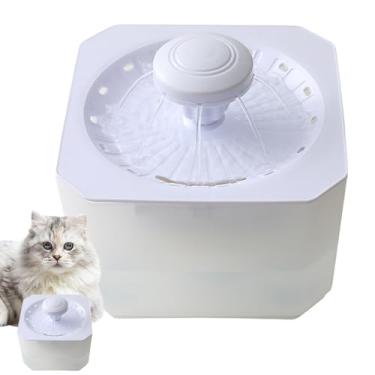 Imagem de Prato De Água Automático Para Cães, Bebedouro Silencioso Recarregável USB 2500ml Para Pets, Dispensador de Água para Felinos, para Casa Escritório Viagens ou Ambientes Externos
