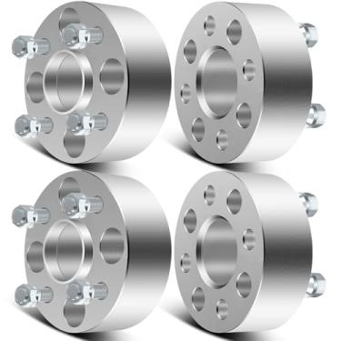 Imagem de SCITOO 4 peças espaçadores de roda 5.1 cm 4x100 furo 56.1 mm Studs 12x1.5 4 Lug espaçadores de roda adaptadores aptos para Honda para Accord para Honda Civic para Honda Civic del Sol CRX Fit Insight