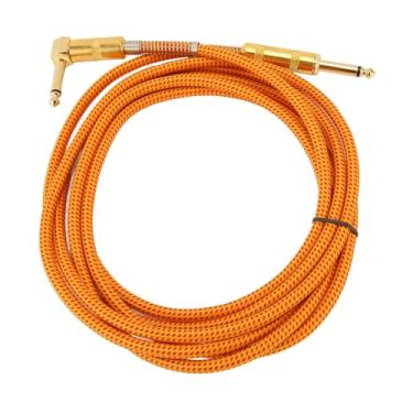 Imagem de aqxreight Cabo de Guitarra Profissional de 1/4 de Polegada Com Conectores de Ouro para Amplificadores de Graves Elétricos e Equipamentos Profissionais 9,8 Pés