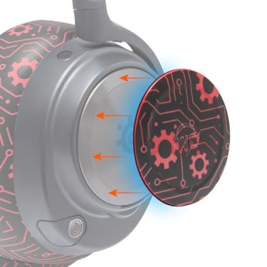 Imagem de WC Placas laterais para fones de ouvido Arctis Nova, da Wicked Cushions | Compatível com Arctis Nova Pro Wireless/Pro Wired/Nova Elite/Nova 7/7X / 7P | Techne