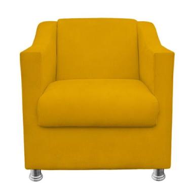 Imagem de Poltrona Gabi para Sala e Quarto Suede - LH Decor - Los Hermanos Decor