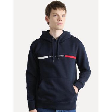 Imagem de Moletom Tommy Hilfiger Masculino Chest Insert Flag Hoodie Azul Marinho-Masculino