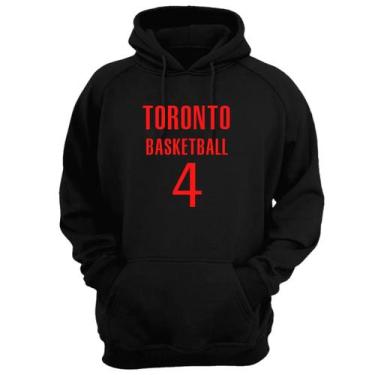 Imagem de Blusa Moletom Capuz Basquete Toronto Basketball número 4 - Loja Click 
