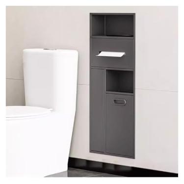 Imagem de Nicho de chuveiro de aço inoxidável, nicho de banheiro de aço inoxidável, organizador de prateleira embutida, nicho de chuveiro, lata de lixo embutida para cozinha, sala de estar, quarto, rack de