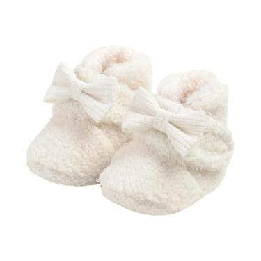Imagem de Botas De Inverno De Pelúcia Com Nó De Borboleta Para Bebês Meninas, Sa