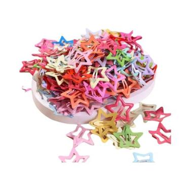 Imagem de Presilhas De Cabelo Estrela Vazada Coloridas E Fofas, 10 Ou 30 Peças, 