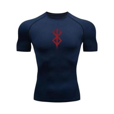 Imagem de Camisetas De Compressão Masculinas De Secagem Rápida Com Estampa, Mang