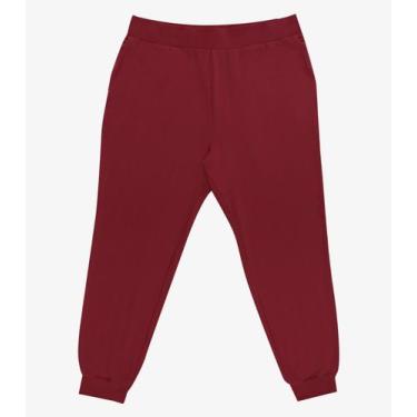 Imagem de Calça Jogger Feminina Plus Size Secret Glam Vermelho, Plus G3, Vermelh
