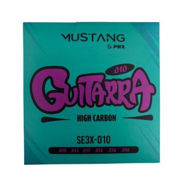 Imagem de Encordoamento Para Guitarra 6 Cordas Mustang PHX (.010 - .046) SE3X-010