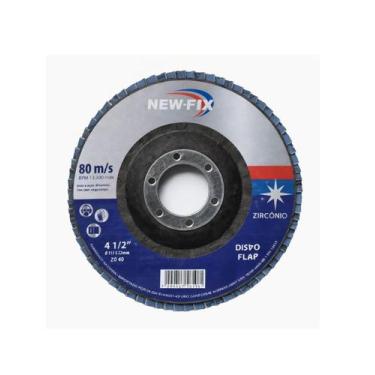 Imagem de Disco flap zirconio 4 1/2 azul 115x22 inox aco carbono madeira desbast
