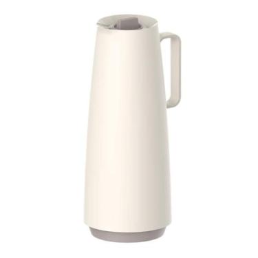 Imagem de Bule Térmico Tramontina Exata em Plástico Vanilla com Ampola de Vidro 