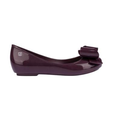 Imagem de Sapatilha Feminina Zaxy New Pop Icon Com Laço Confortável -, Uva, 35