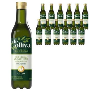Imagem de Oleo Composto Gallo de Olliva Extra Pet 500ml Kit Com 12