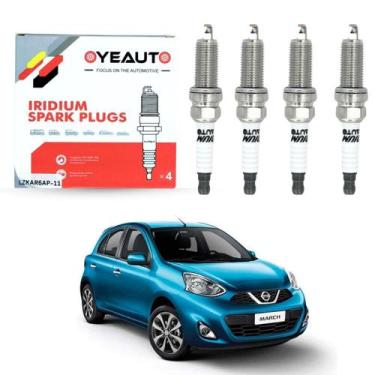 Imagem de Velas De Ignição Nissan Tiida Versa Kicks Livina March Sentra 1.0 1.6 