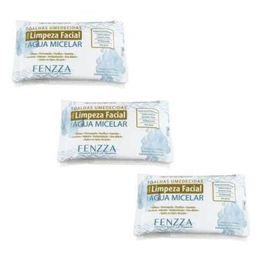Imagem de Kit 3 Lenço Demaquilante Água Micelar Fenzza