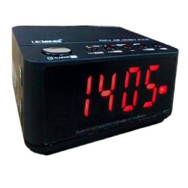 Imagem de Radio Relogio Digital Fm Despertador Duplo Alarme Bivolt delicado - le