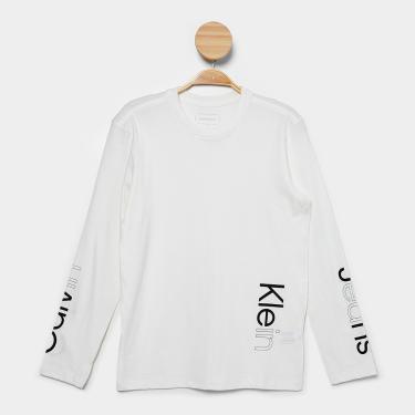 Imagem de Camiseta Manga Longa Infantil Calvin Klein Casual Menino-Masculino