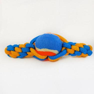 Imagem de Brinquedo Mordedor Cachorro Corda Pet Bola Tênis Cães DOG002 - HomePet