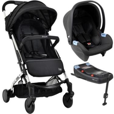 Imagem de Carrinho de Bebe Zap Burigotto Bebe Materna Base ISOFIX Metal Prata
