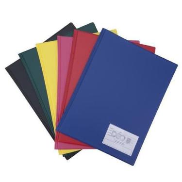 Imagem de Pasta Catalogo Oficio Com 30 Envelopes Finos Com Visor Colorida - Deo