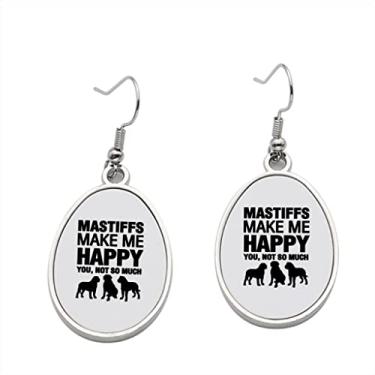Imagem de Mastiffs Brinco Make Me Happy - Brincos pendurados para meninas - Presente de festa de aniversário dos namorados