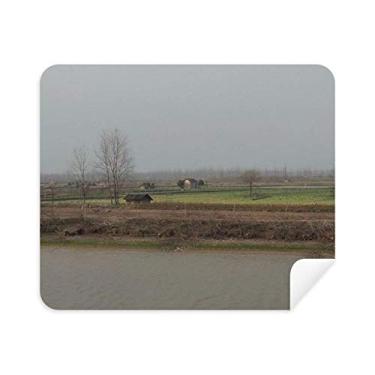 Imagem de Pano de limpeza para fotografia de casa de cenário de outono, 2 peças, tecido de camurça