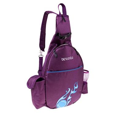 Imagem de shamjina para Raquete de Tênis Impermeável Bolsa Porta-raquete de Badminton para O Exterior, Roxa