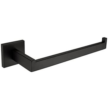 Imagem de Acessórios de banheiro preto fosco Conjunto de ferragens Barra de toalha Toalheiro Gancho Saboneteira Escova Higiênica Suporte de copo Suporte de papel, anel de toalha