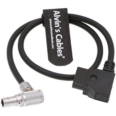 Imagem de Cabo de alimentação Alvin's Cables Z CAM E2 S6 F6 AlvinTap DTap seguro para 90 graus ângulo direito 2 pinos macho, 17.7 inches