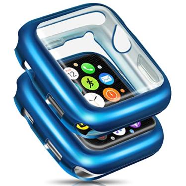 Imagem de ORIbox Capa ultrafina compatível com Apple Watch Series 3 e Apple Watch Series 2, TPU HD, capa protetora completa resistente a arranhões e absorção de choque