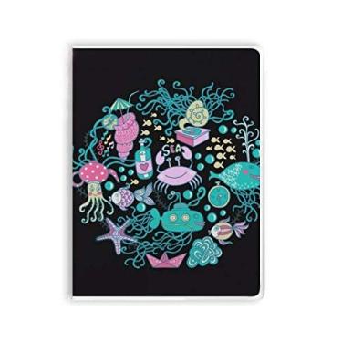 Imagem de Diário de capa macia para caderno de polvo musical Marine Organism