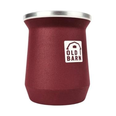 Imagem de Copo Cuia Térmica Parede Dupla De Alumínio Tereré Chimarrão 300ml Old Barn Cor: Vermelho