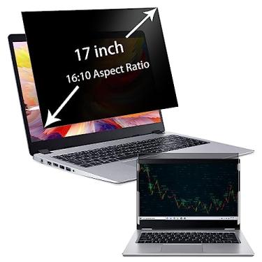 Imagem de Tela de privacidade para laptop de 17 polegadas para tela widescreen 16:10, filtro de privacidade antirreflexo de luz azul, para LG Gram 17 polegadas, protetor de tela antiarranhões