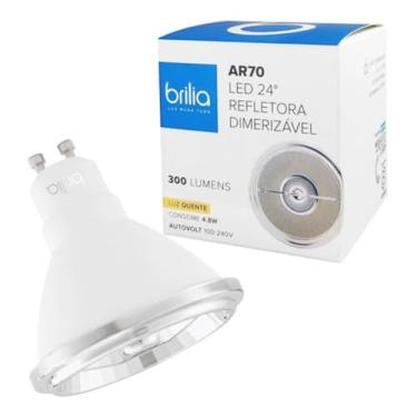 Imagem de Lâmpada Led AR70 4,8W 24° 2700k GU10 - BRILIA