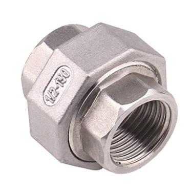 Imagem de DERPIPE União de acessórios para tubos fundidos - 1/2" NPT fêmea de aço inoxidável 304, Classe 150