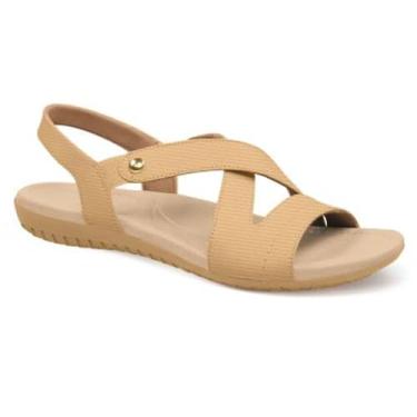 Imagem de Sandália Rasteira Feminina Elástico Blush Usaflex R1804-162