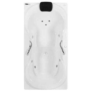Imagem de Banheira de Hidromassagem Due Gran Luxo P6-220v - com Aquecedor e Cromoterapia Branco