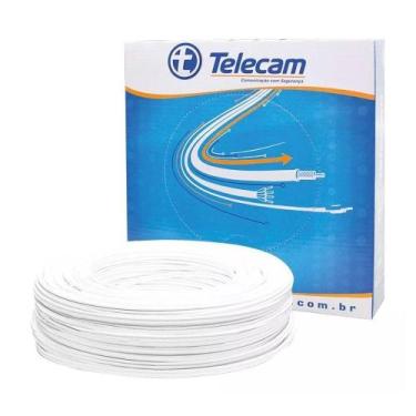Imagem de Cabo Coaxial CFTV 100M Liga de Cobre 4mm - 80% 2x26 Interno  Telecam
