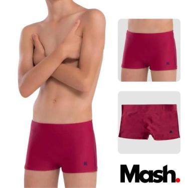 Imagem de Sunga Boxer Box Infantil Kids Mash Moda Praia Para Meninos, Vermelho, 