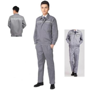 Imagem de Conjunto Uniforme Segurança EPI Profissional Faixa Refletiva Mecanico 