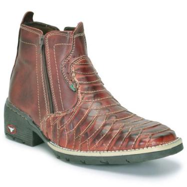 Imagem de Botina Masculina Country Butina Rodeio Texana Bota Escamada - RM, Pinh