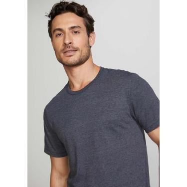 Imagem de Kit 5 Camisetas Masculinas Básicas Slim - Hering, Mescla escuro, P