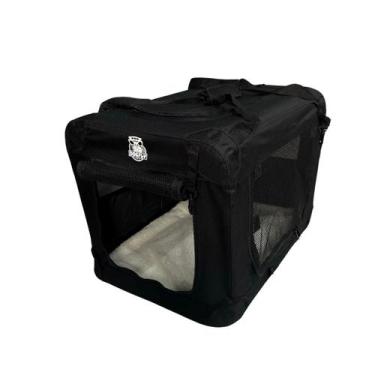 Imagem de Casinha De Transporte Pet Dobrável Dogfly Carry On 2xg Preto